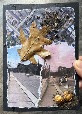 Front side of the mail art